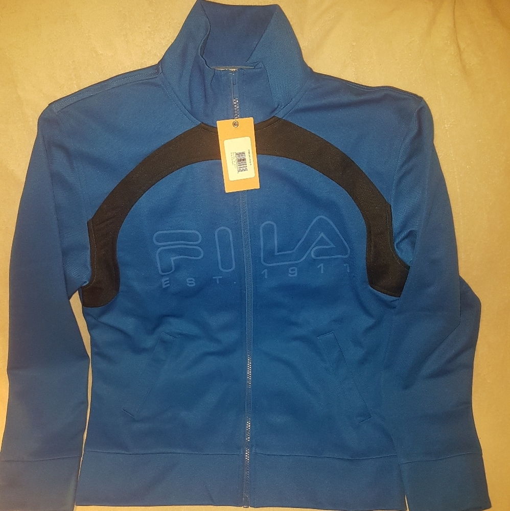 Unisex Fila zip up sweater